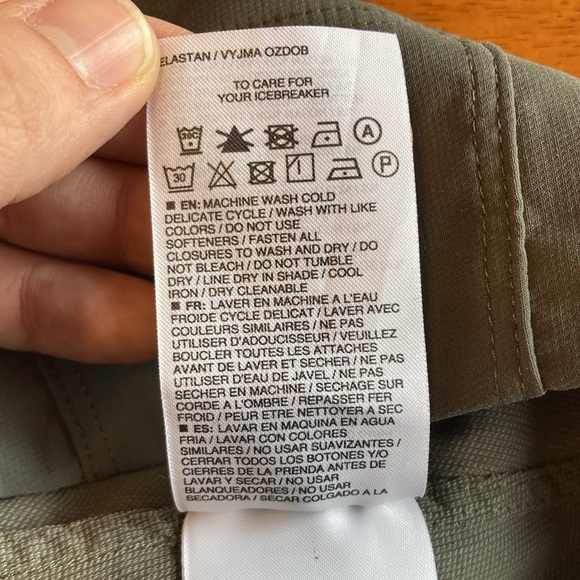 Icebreaker Merino Womens Size 27 (4) Connection Commuter Wool 3/4 Capris Grey - Picture 12 of 16